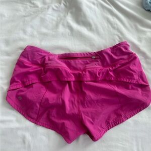 pink lululemon shorts